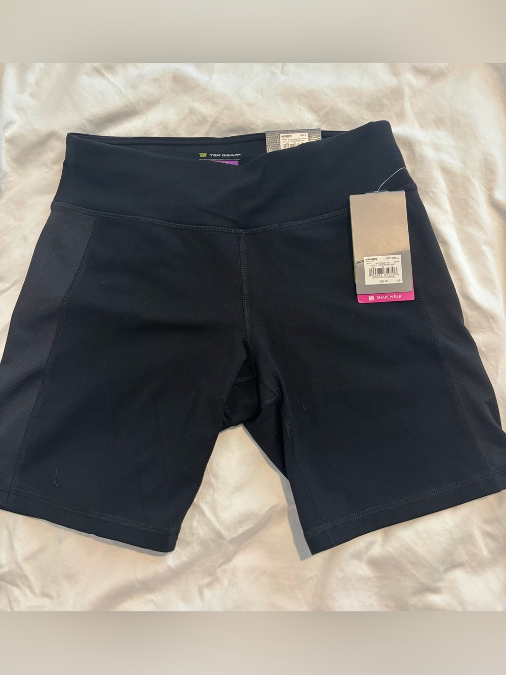 Tek Gear Black Women’s High-Waist Active Shorts/shapeware